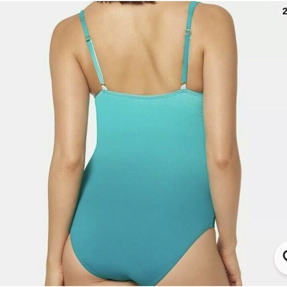 Bleu Rod Beattie L60602 Shirred Bandeau Mio Sea Dive Women’s Size 10 - Picture 2 of 6